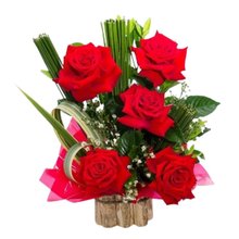 Arranjo de 5 Rosas Colombianas