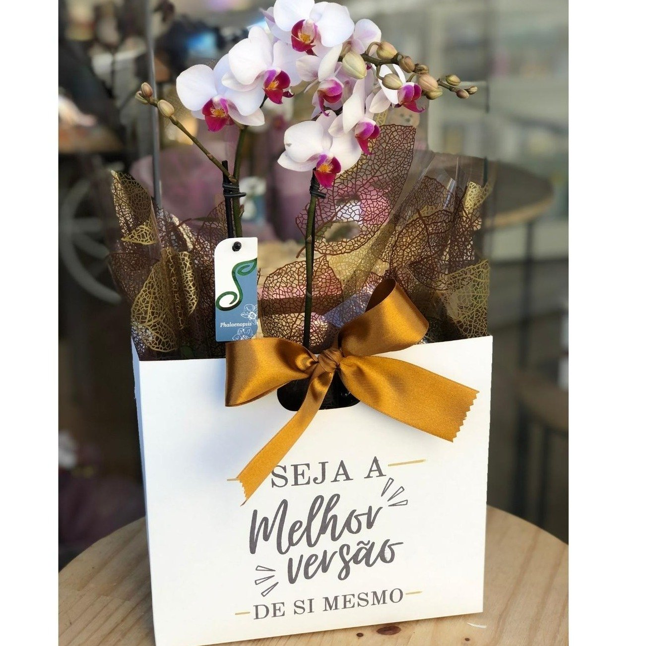 Presente Especial com Orquídea 