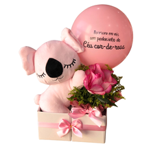 Cesta Maternidade Pelúcia Coala Rosa