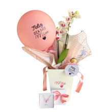 Cesta Dia das Mães Orquídea e Colar