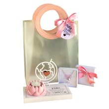 Sacola Dia Das Mães Colar e Vela Decorativa