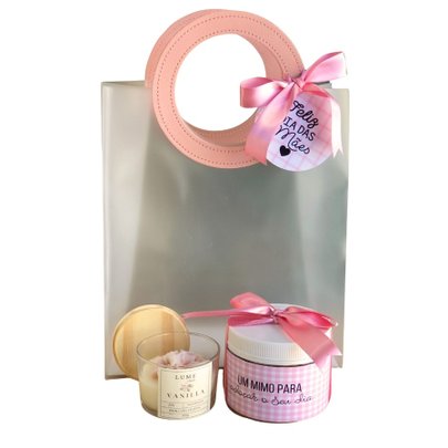 Sacola Dia Das Mães Com Vela Aromática