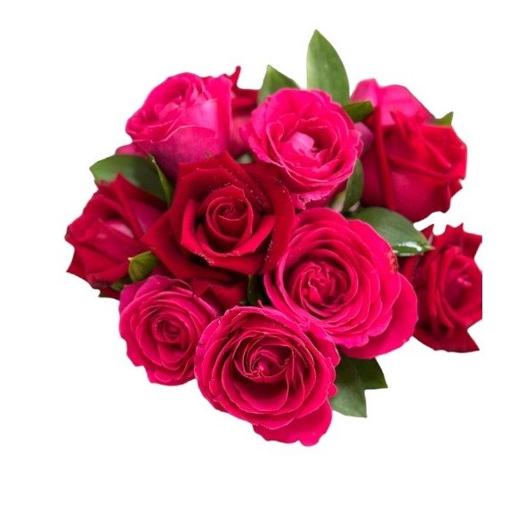 Admirável Rosas em Vaso de Vidro