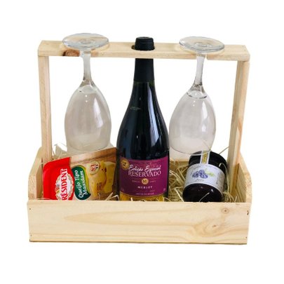 Kit com Vinho Merlot