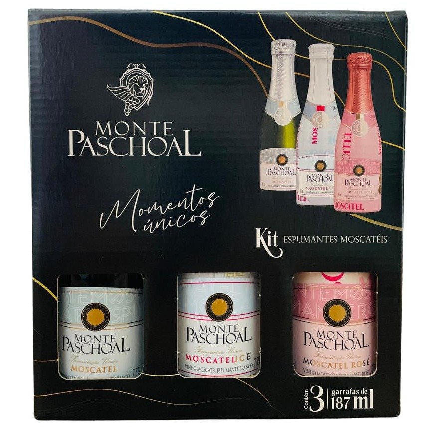 Kit Presente Espumante Monte Paschoal Moscatel