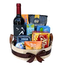 Cesta Vinho La Vanguardia e Delicias