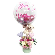 Fofura Bem Bem Vinda e Balão Bubble Strass