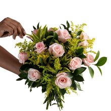 Buquê Ternura de Rosas Rosadas