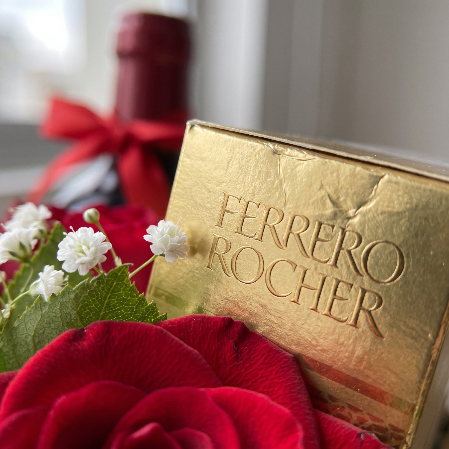 Box  Rosas com Vinho