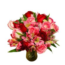 Vaso Amor em Mix de Flores