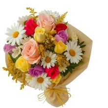 Buquê de Flores Coloridas Alegria Floral