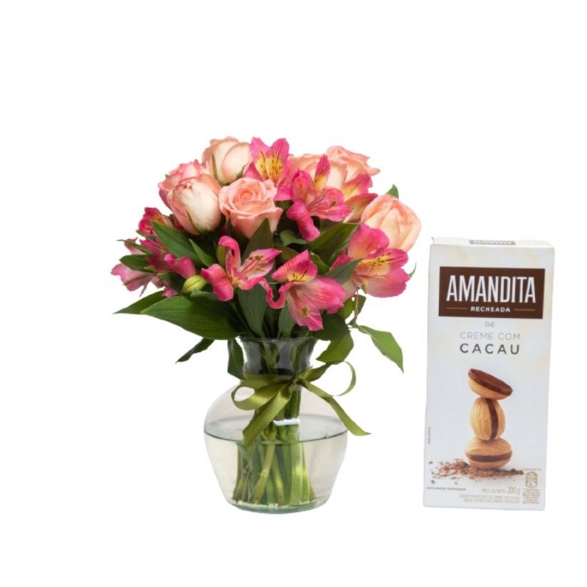 Belezas de Astromélias e Chocolate Amandita 