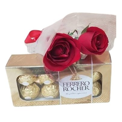 Rosas Vermelhas com Ferrero