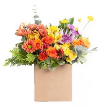Caixa Mix de Flores Coloridas Grande