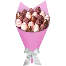 Buque de Morango com Chocolate Pink