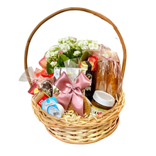 Cesta Delícias Da Manhã Com Bolo