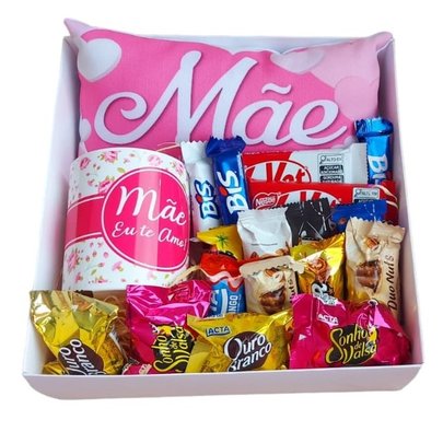 Caixa Com Chocolates Para Mamãe