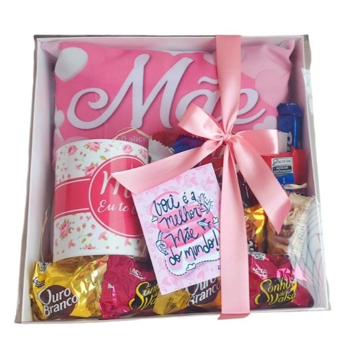 Caixa Com Chocolates Para Mamãe