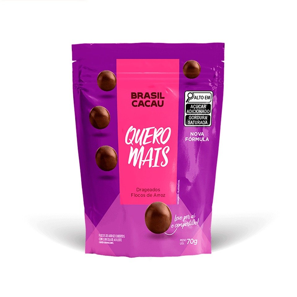 Quero Mais Drageados ao Leite 70g
