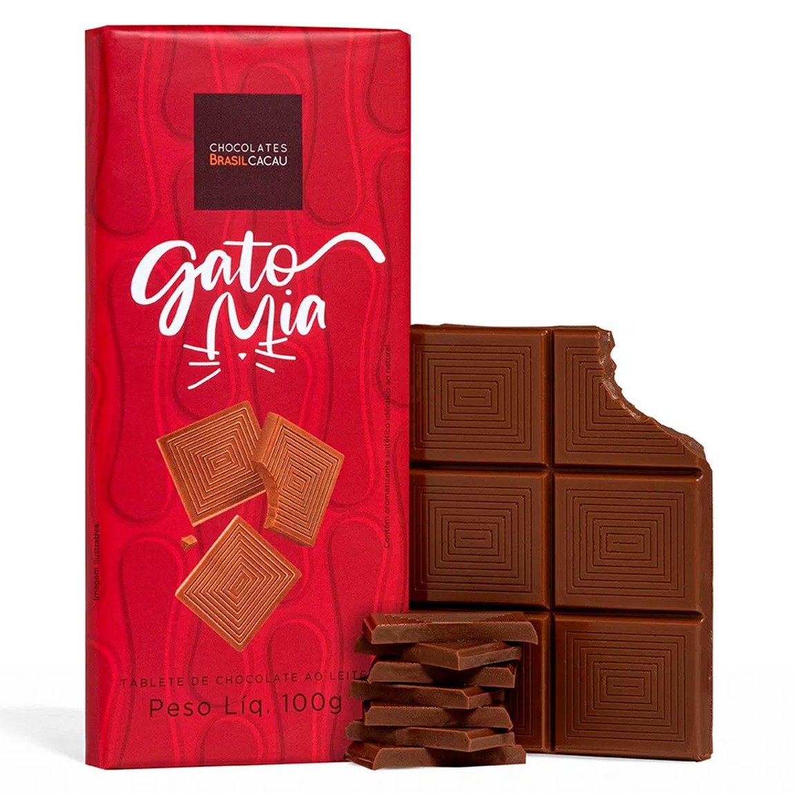Tablete ao Leite Gato Mia 100g