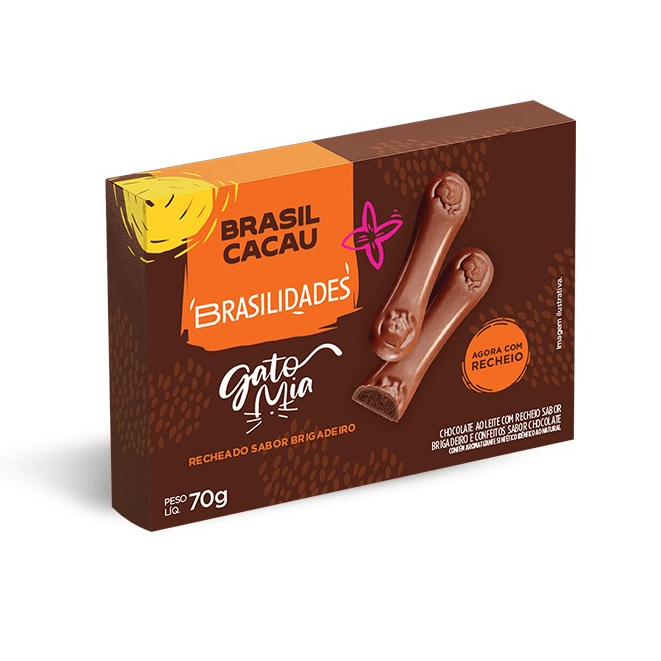 Gato Mia Recheado Brigadeiro 70g