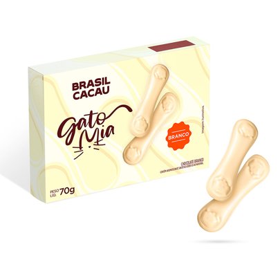 Gato Mia Chocolate Branco 70G