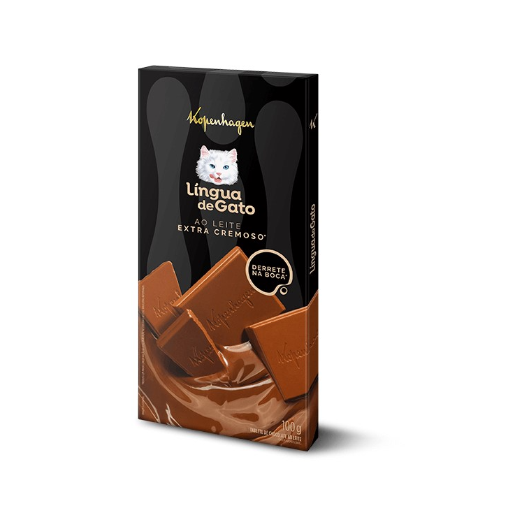 Tablete Língua de Gato Extra Cremoso 100G