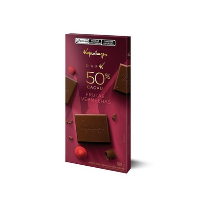Tablete Amargo Frutas Vermelhas 100G