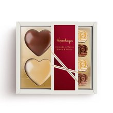 Caixa Corações e Rosas Black White 240G