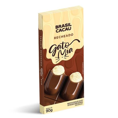 Tablete Recheado Duo Gato Mia 90g