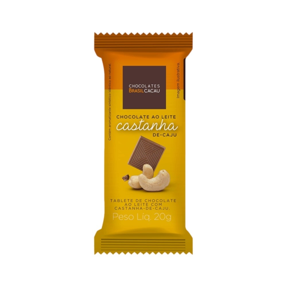 Tablete ao Leite Castanha-de-Caju 20g