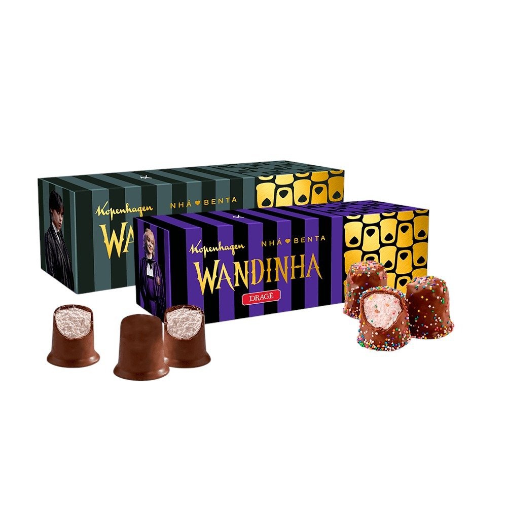 Combo Nhá benta Tradicional e Dragê Wandinha 