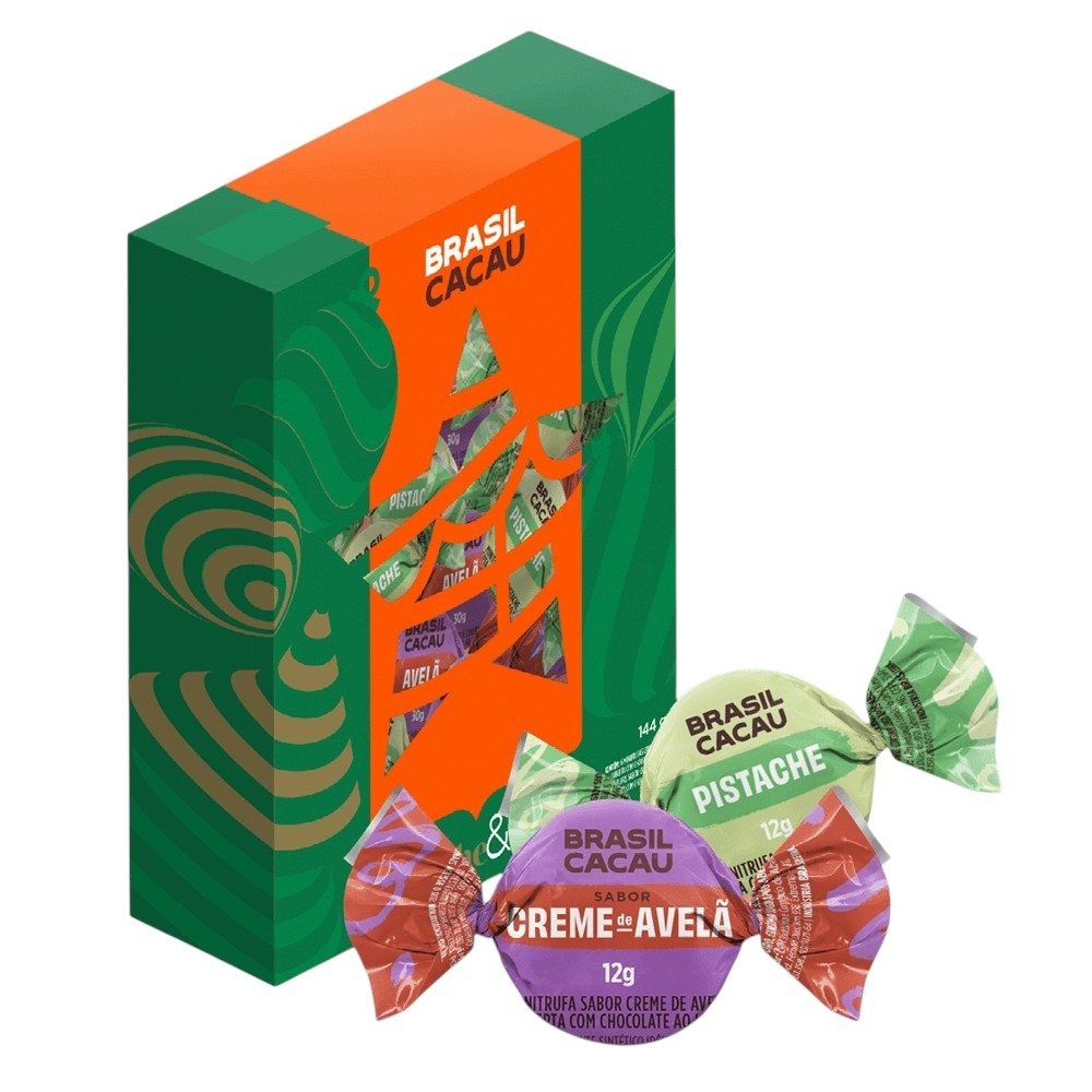 Caixa Minitrufas Avelã e Pistache 144g