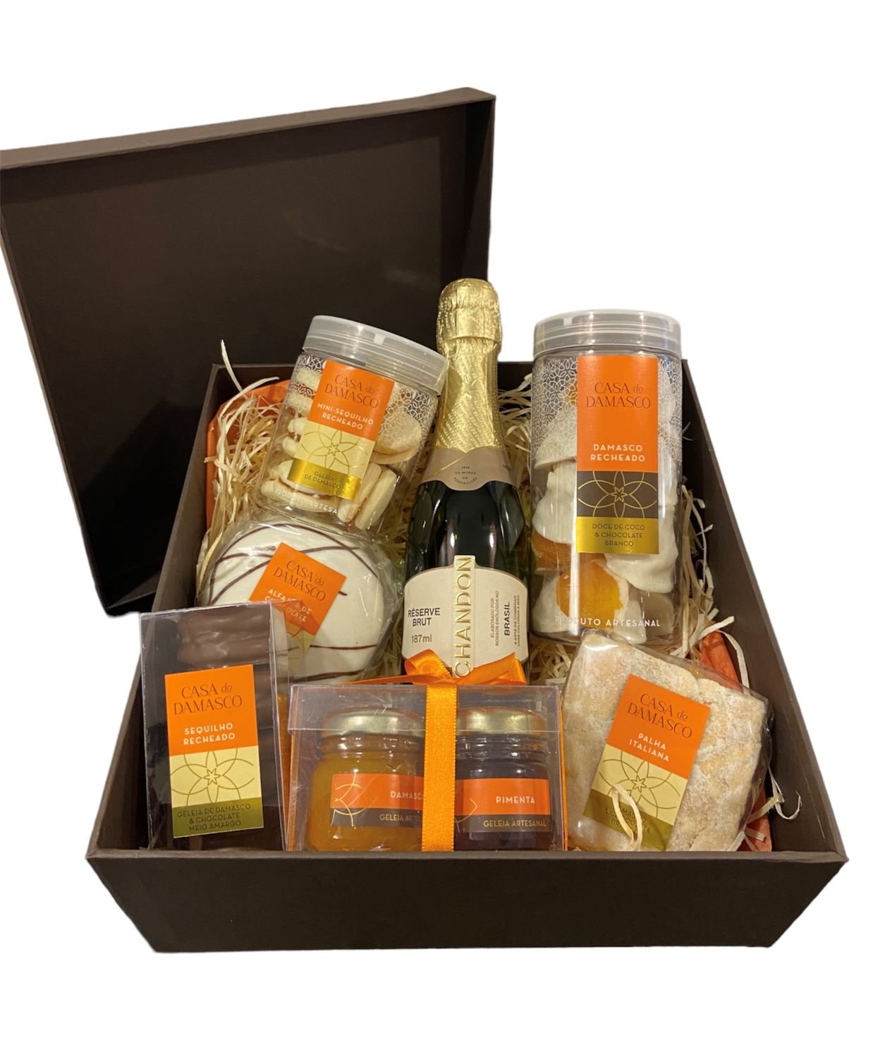 Caixa Baby Chandon com Damasco