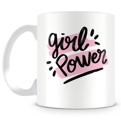 Caneca Girl Power Rosa
