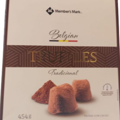 caixa de trufas chocolate belga