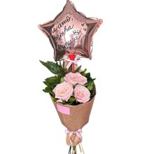 Mini Buquê Carla com Balão