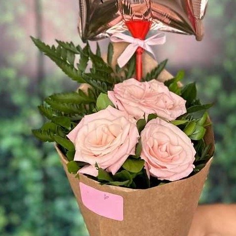 Mini Buquê Carla com Balão