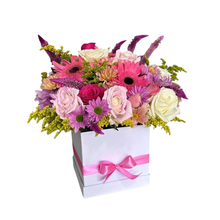 Box Quadrada G em Tons Rosados