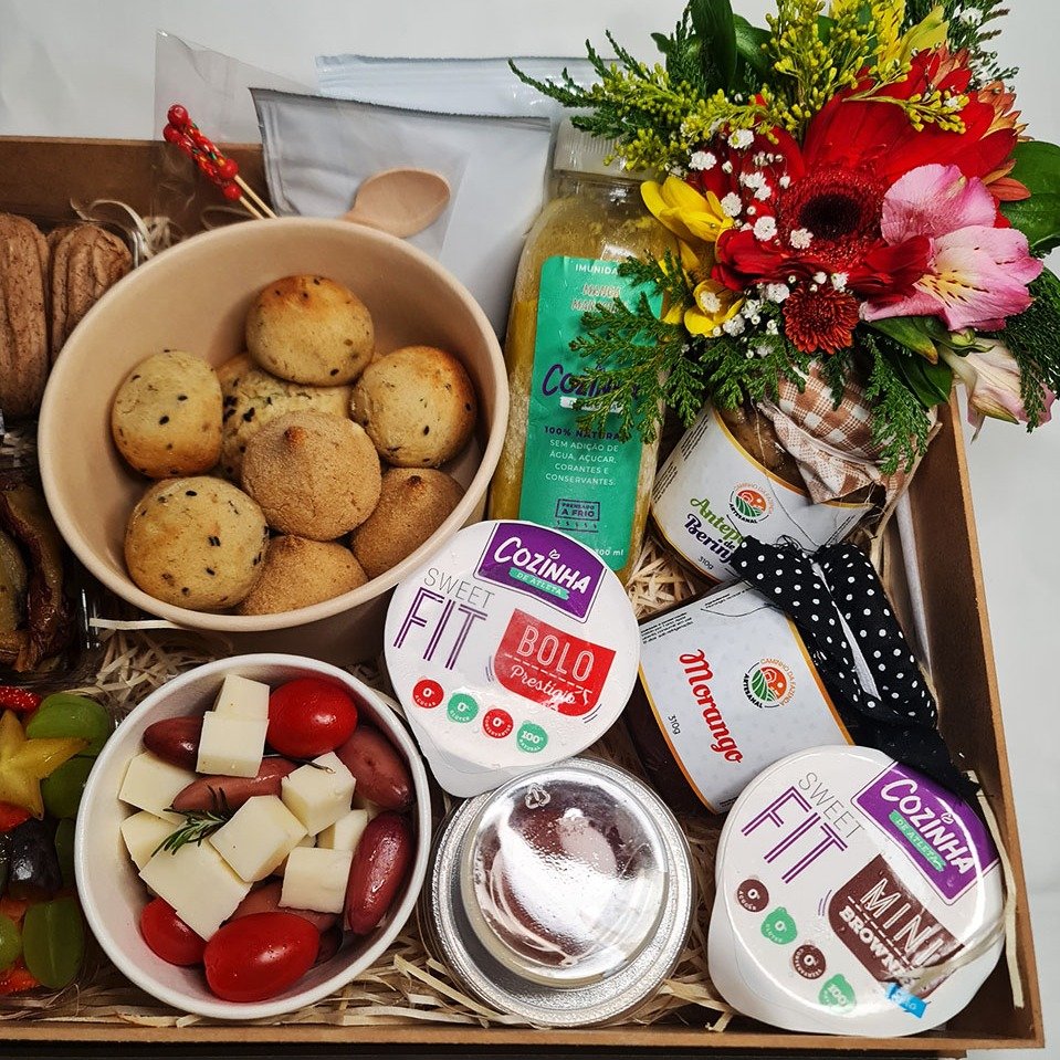 Cesta de Café da Manhã Especial sem Glúten