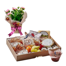 Cesta de Café da Manhã Senhorita Muffin Flor