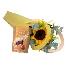 Delicado de Girassol com Lindt Lindor Balls Sortido