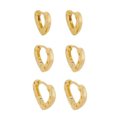 Trio de Argolas Bolinha