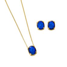 Conjunto Cristal Azul
