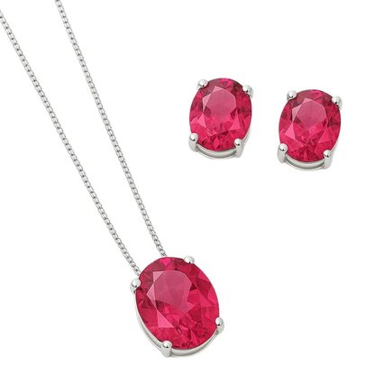 Conjunto Cristal Vermelho