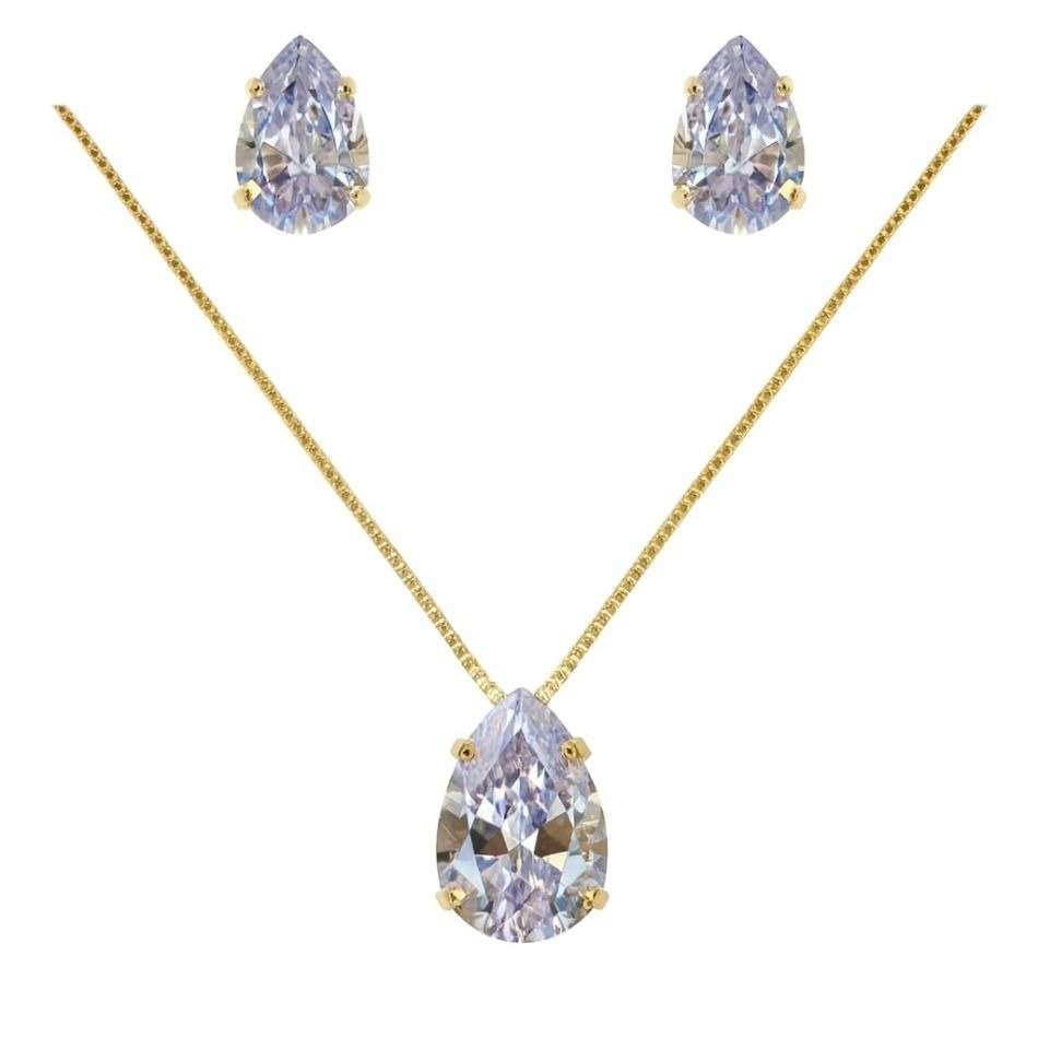 Conjunto Cristal Branco