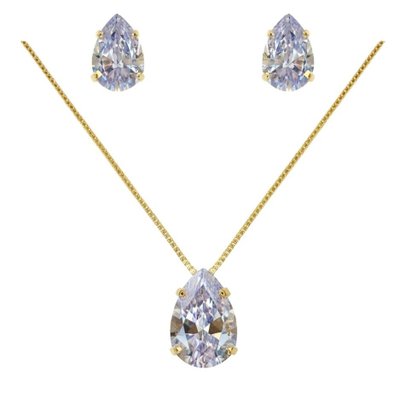 Conjunto Cristal Branco