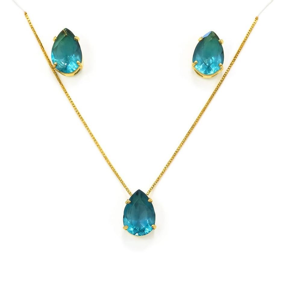 Conjunto Cristal Azul Céu