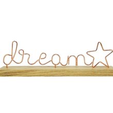 Dream Decorativo em Metal e Madeira 