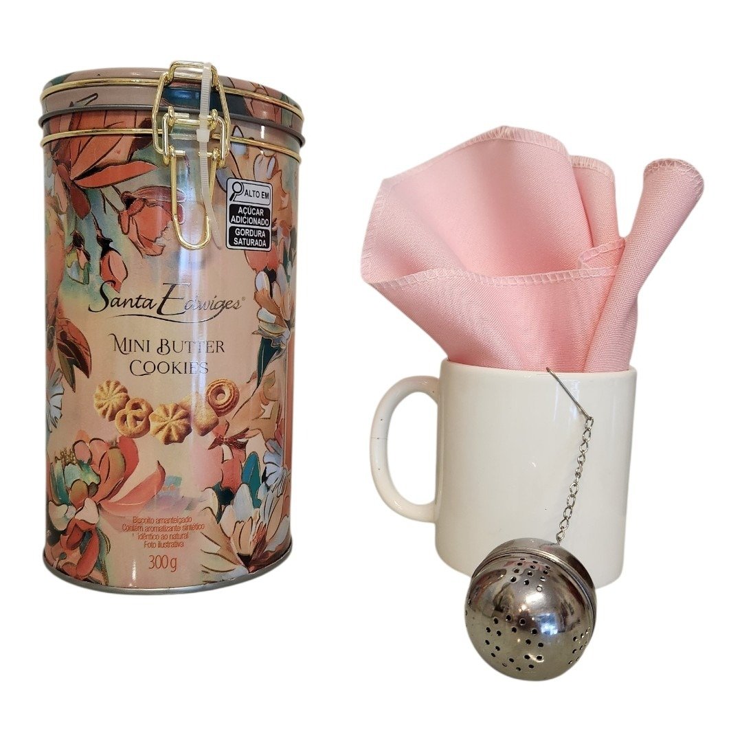 Kit Chá & Biscoitos Paradise Garden